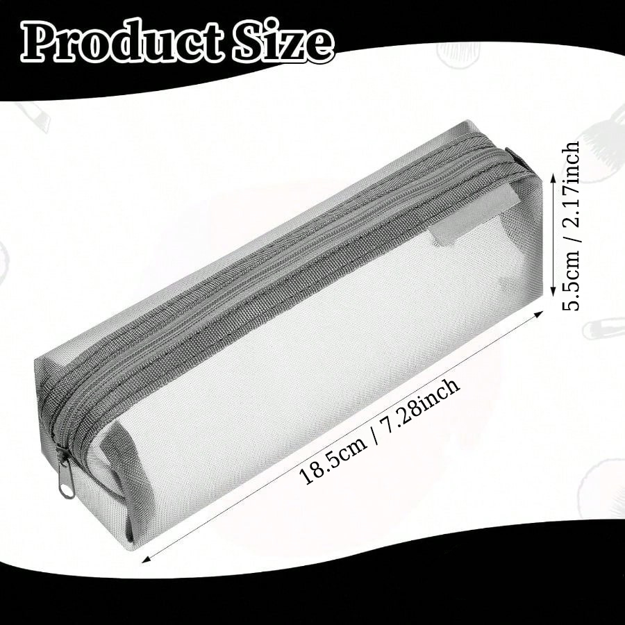 Transparent Mesh Exam Pencil C - Clear Mesh Pencil Pouch For Exam ulasan dan harga
