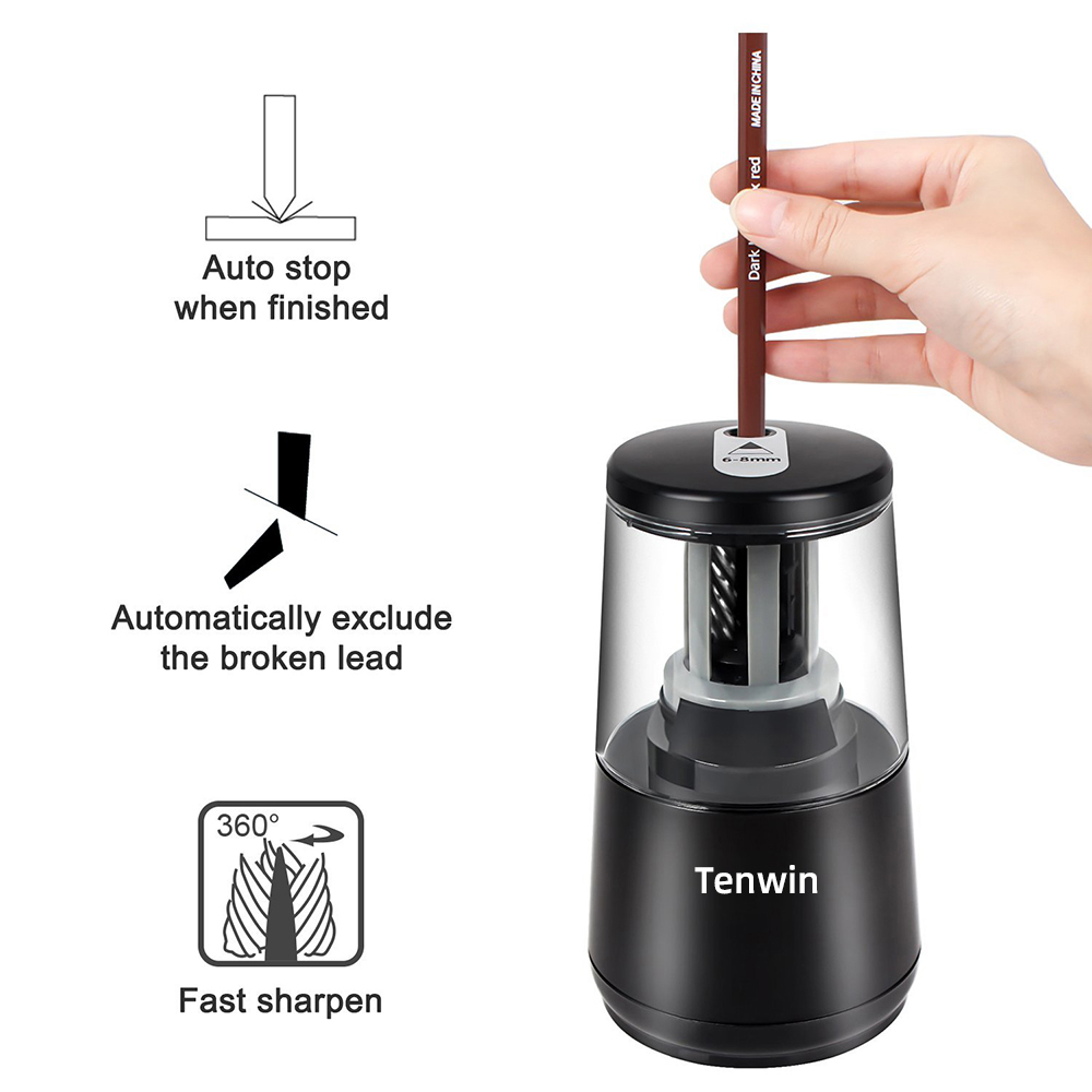 Tenwin Stationery Automatic El - Electric Pencil Sharpener Usb ulasan dan harga