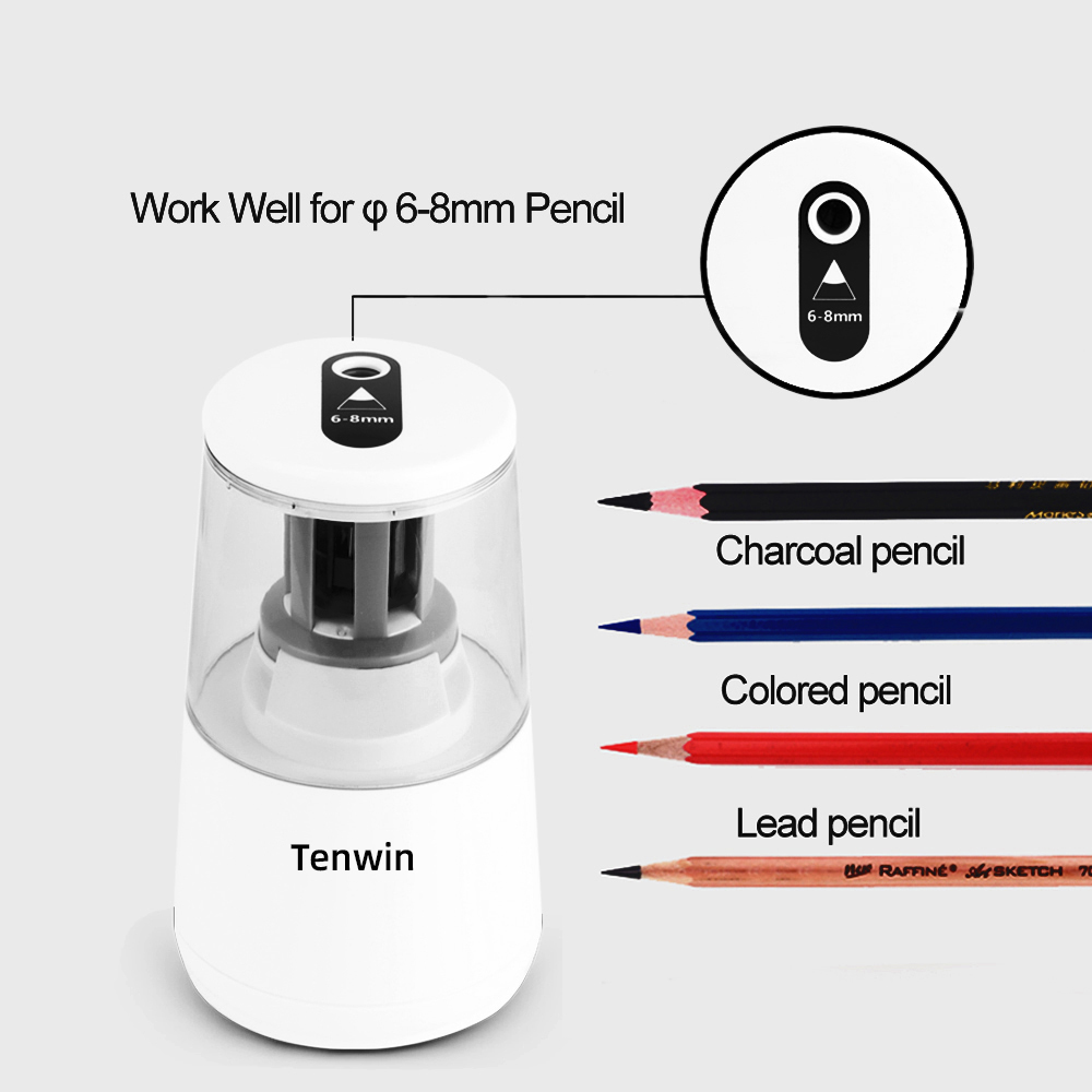 Tenwin Stationery Automatic El - Electric Pencil Sharpener Usb ulasan dan harga