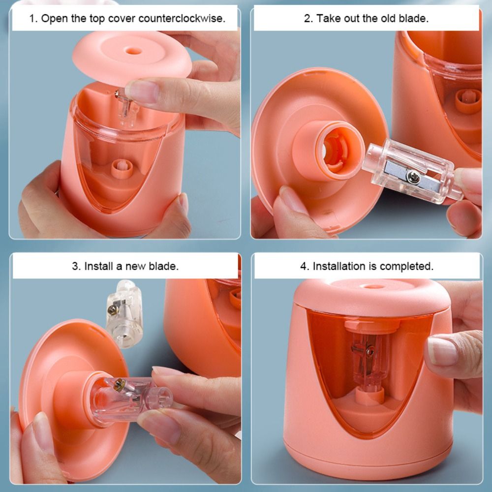 School Supplies Battery/USB/Ch - Electric Pencil Sharpener Usb ulasan dan harga