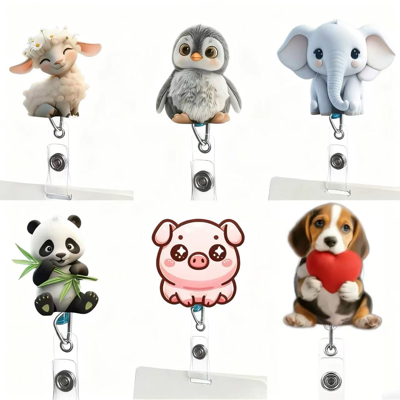 1PC Cute Cat Retractable Badge - School Supplies ulasan dan harga