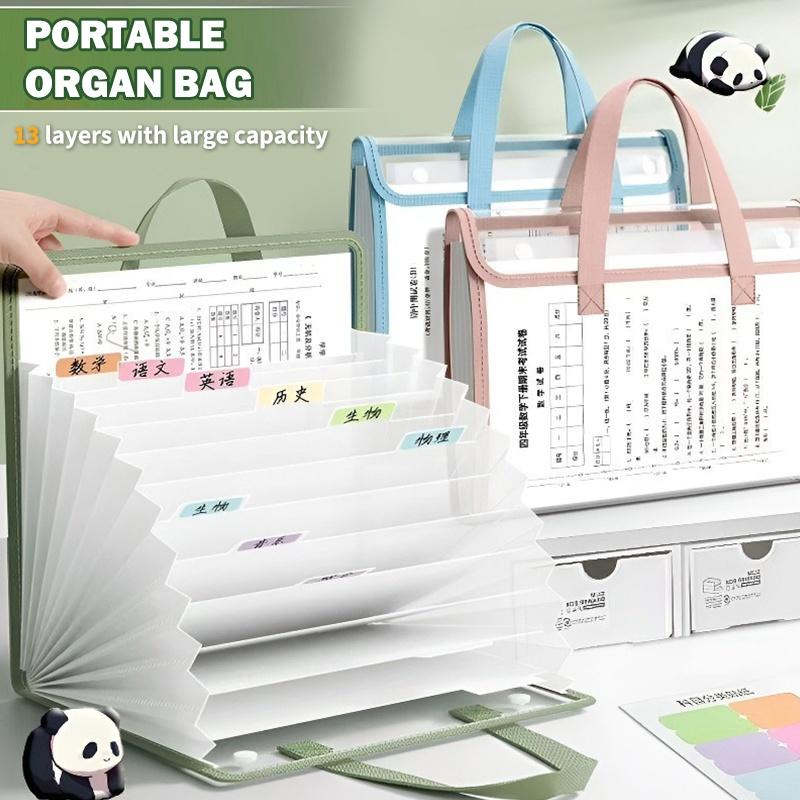 A4 Portable Accordion File Org - Expandable Accordion File Folder 13 Pockets ulasan dan harga