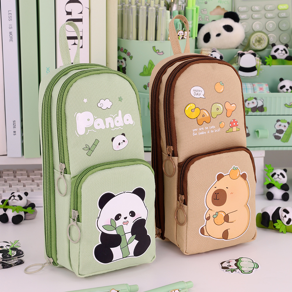 Cute Cartoon Capybara Pencil C - Aesthetic Large Pencil Case Pouch ulasan dan harga