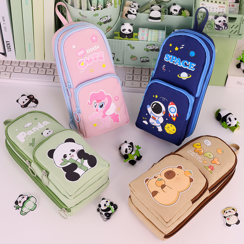 Cute Cartoon Capybara Pencil C - Aesthetic Large Pencil Case Pouch ulasan dan harga