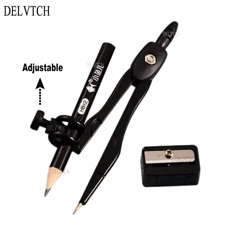 3Pcs Set Metal Compasses With  - Math Geometry Set With Compass ulasan dan harga