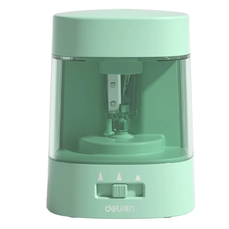 Deli VA3 Green USB battery dua - Electric Pencil Sharpener Usb ulasan dan harga