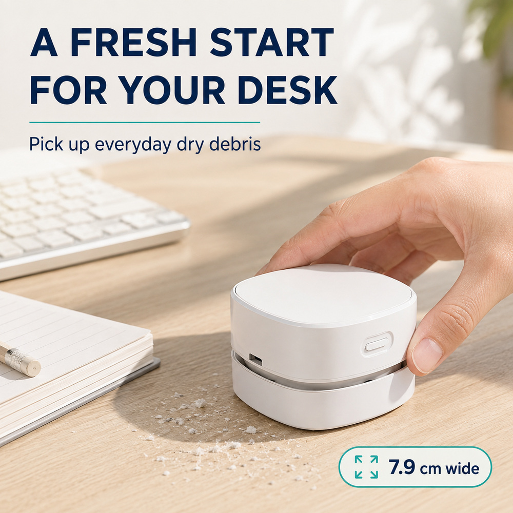 Portable Desktop Vacuum Cleane - Mini Desktop Vacuum Cleaner For Eraser Dust ulasan dan harga