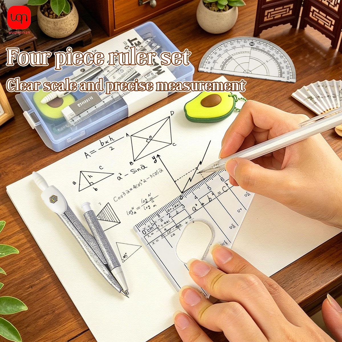 9-in-1 Student Math Geometry S - Math Geometry Set With Compass ulasan dan harga