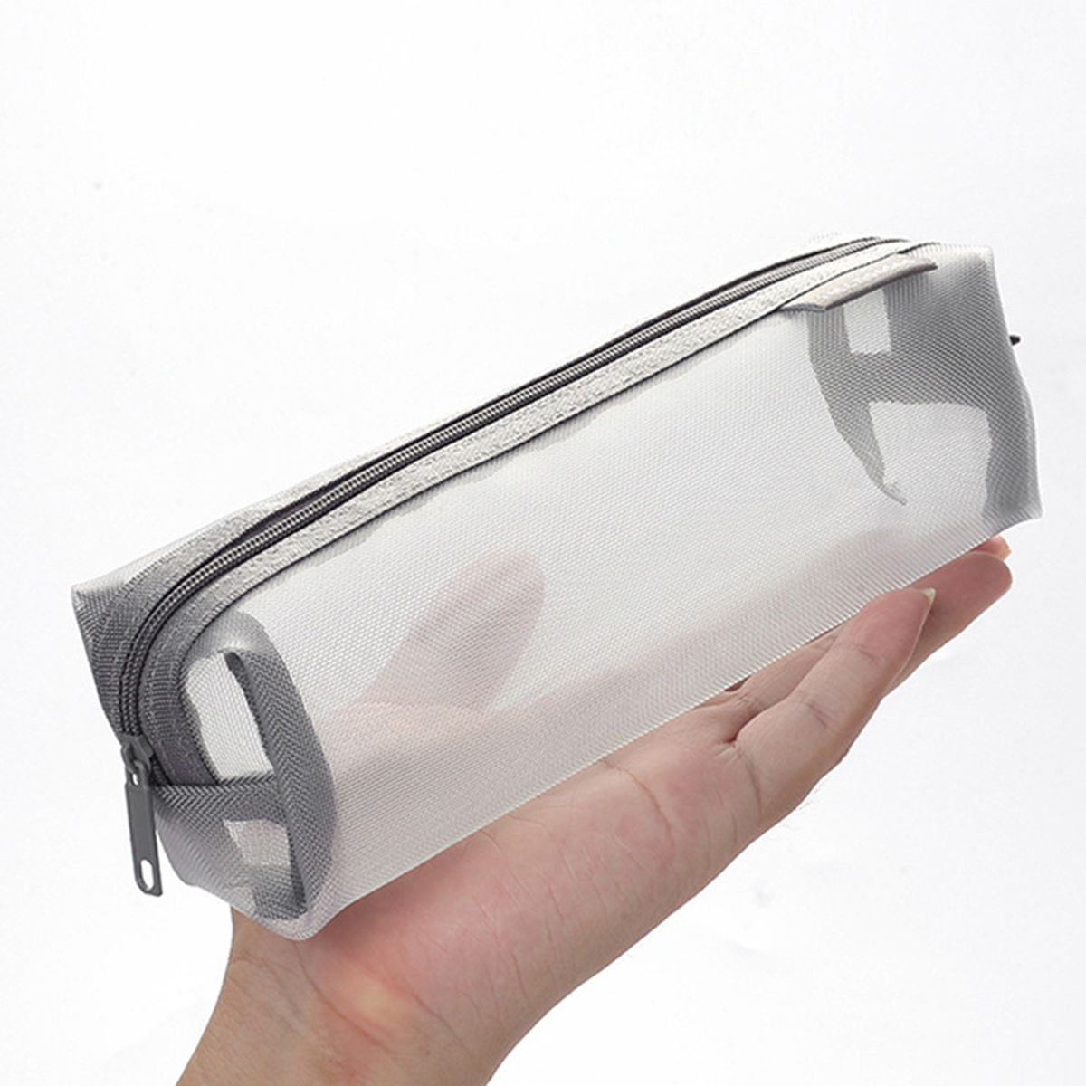 Cute Aesthetic Clear Mesh Penc - Aesthetic Large Pencil Case Pouch ulasan dan harga