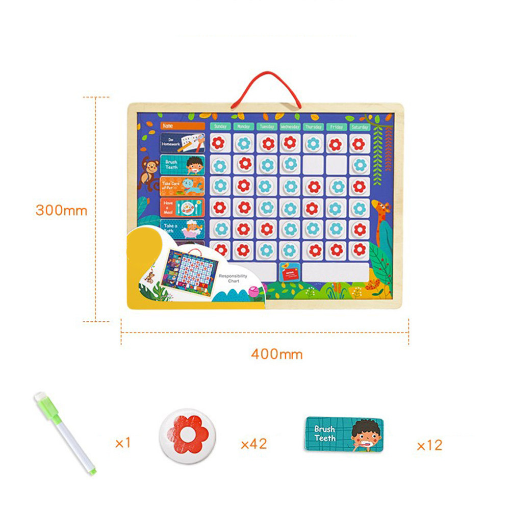 Kids Educational Magnetic Resp - Kids Magnetic Reward Chart Board ulasan dan harga