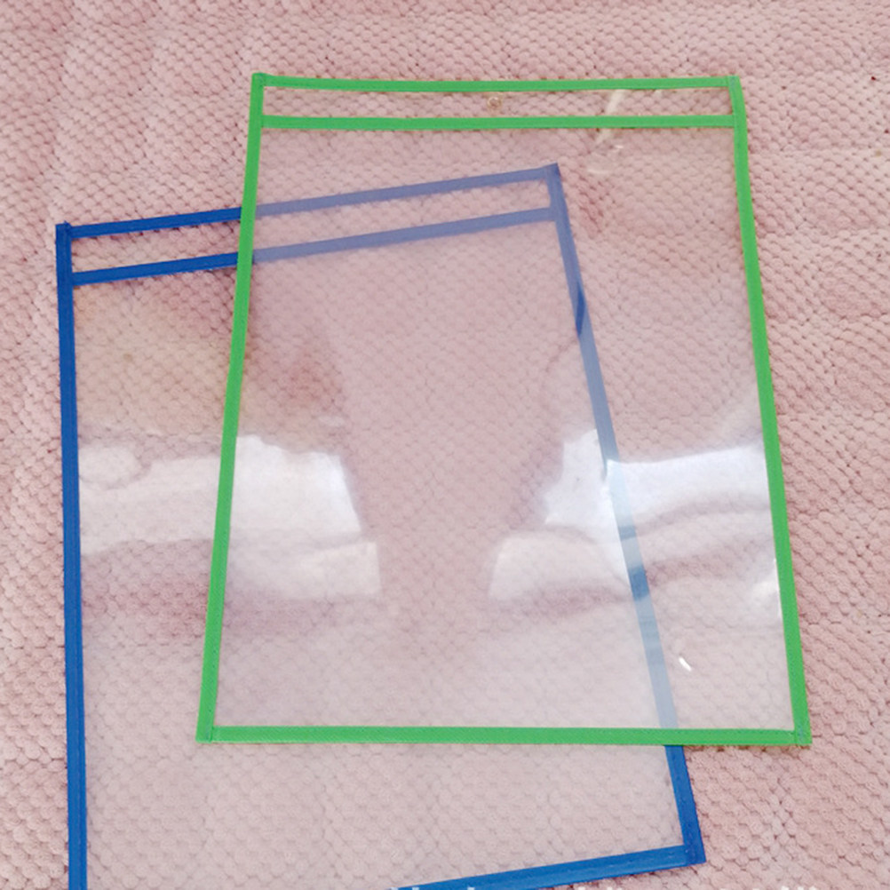 10Pcs Dry Erase Pockets Clear  - Writing Tools ulasan dan harga