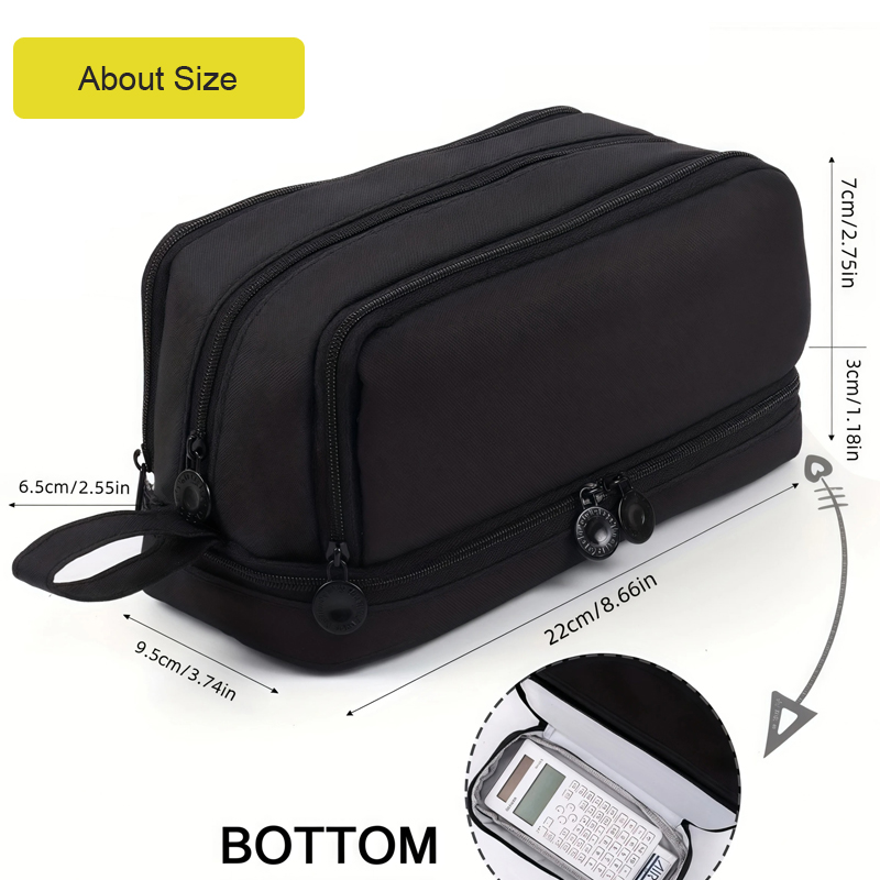4 Compartments Large Capacity  - Aesthetic Large Pencil Case Pouch ulasan dan harga
